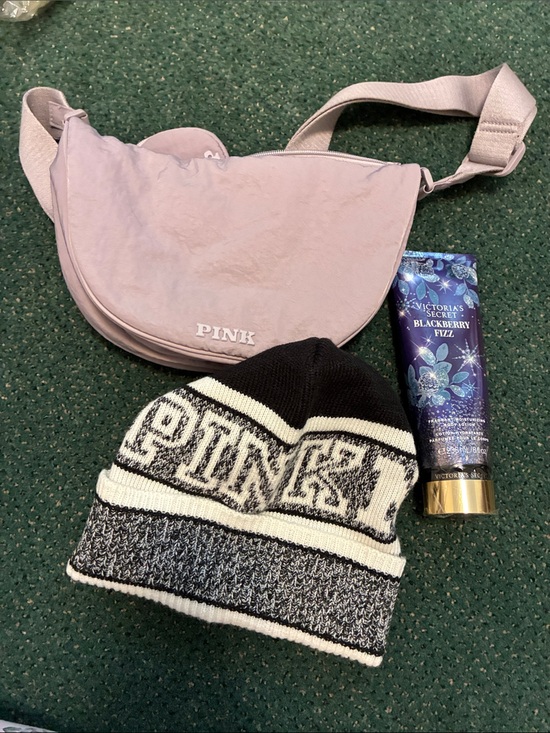 PINK Victoria's Secret Handbags - PINK Light Lavender Crossbody Bundle